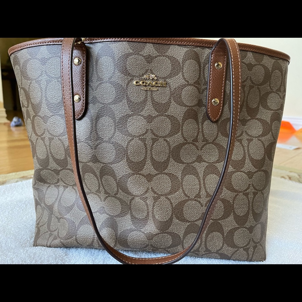 Coach Canvas Coated Tote